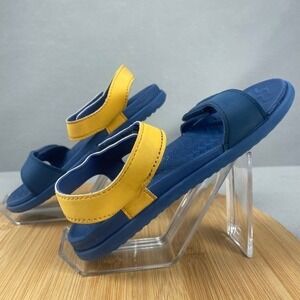 Native Kids Charley Blue Yellow Water Shoes Sandals Hook Loop Size 13